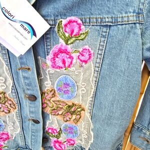 "ENBROIDERY COLORI DI MARE" ITALY 🇮🇹 JACKET